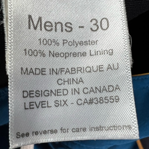 🎯🎉HP🎉 Level Six Boardshort Blue Size 30 No Lining - Picture 9 of 10